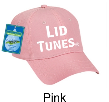 Lid Tunes Water Repellent Pink Cap